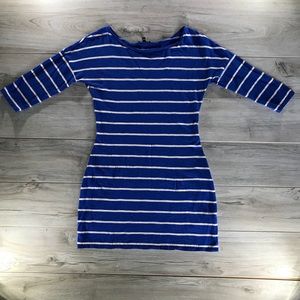 Express Fitted 3/4 Sleeve Dress